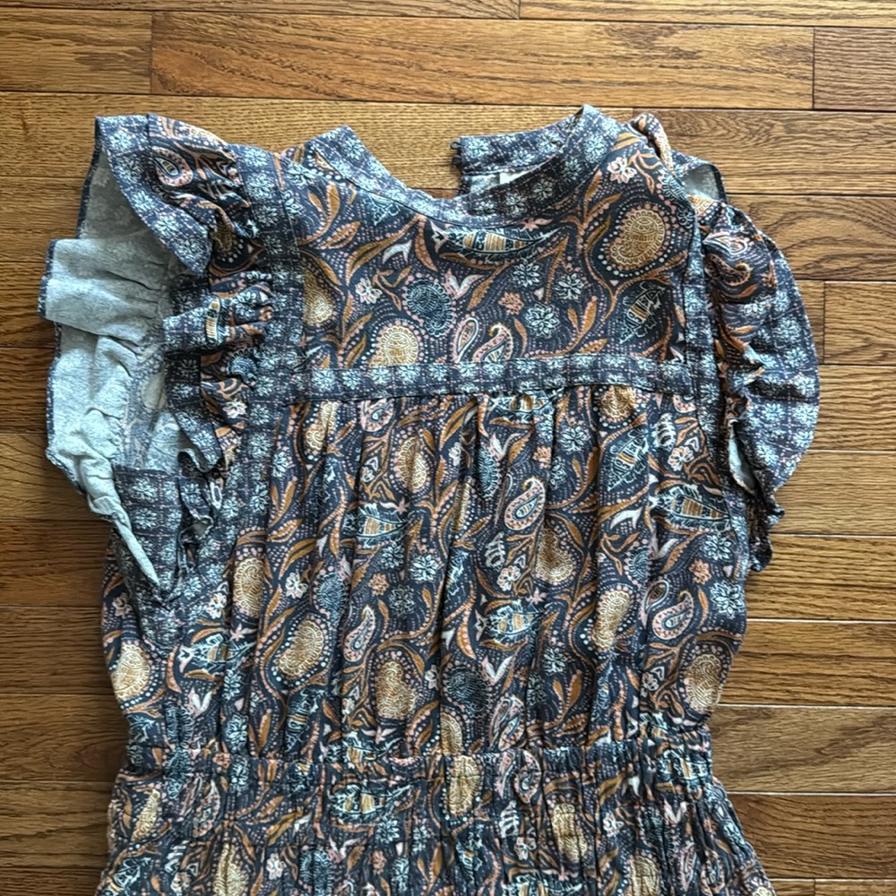 Floral Ruffle Sleeve Dress - Picture 3 of 4